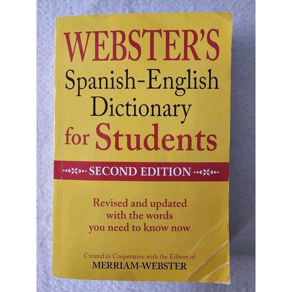 Webster's Spanish-English Dictionary for Students, Second Edition - GOOD